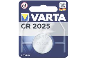 foto van product Knoopcel  3 Volt lithium CR 2025 Varta