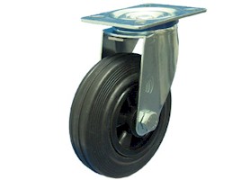foto van product Zwenkwiel rubber 125 mm 100 kg