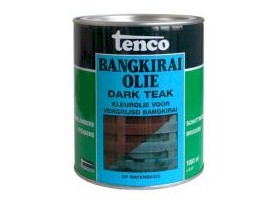 foto van product Bangkirai olie Dark teak Tenco