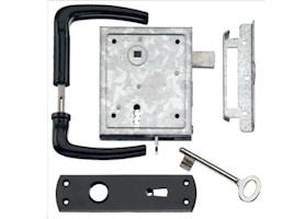 foto van product Poortslot -  met sleutel en deurkruk DX