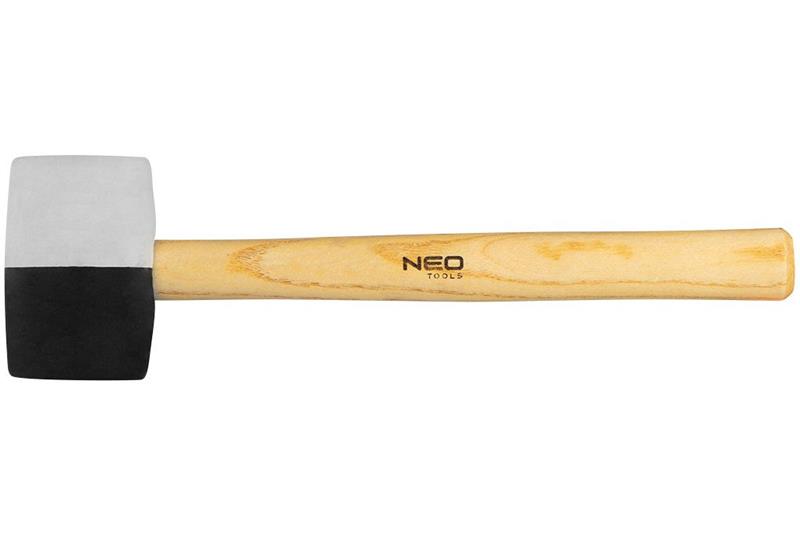foto van product Rubberhamer zwart/wit 450 gram Neo Tools