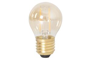 foto van product LED  Kogellamp filament volglas E27 240V Goud Calex