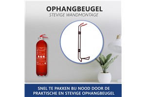 foto van product Brandblusser poeder 1KG ABC BB1 rood Elro