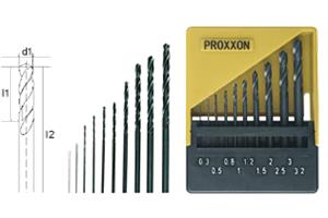 foto van product Set HSS spiraalboren 10 delig Proxxon