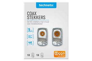 foto van product Set Coax stekkers Male/Female met kabelkeur