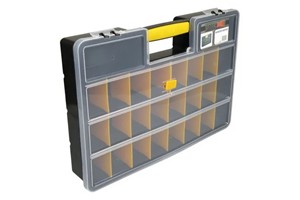 foto van product Kunststof koffer met uitneembare tussenschotjes Stockbox