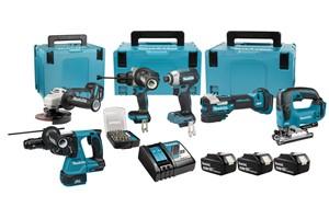 foto van product LXT 18 V Combiset 6 machines  DLX6149GJX Makita
