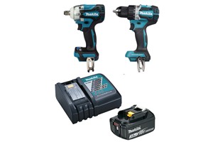 foto van product LXT 18 V set boren, schroeven en monteren DLX2410J Makita