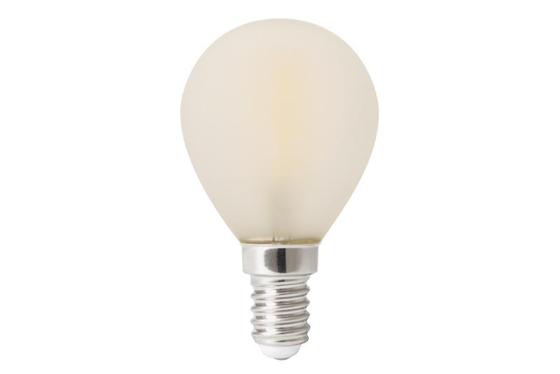 foto van product LED Filament Kogellamp mat  volglas E14 240V  Calex
