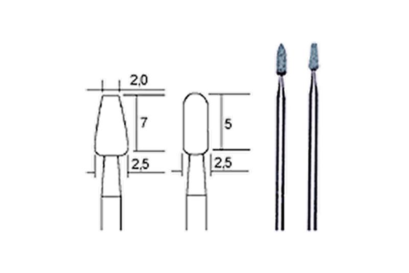 foto van product Siliciumcarbide slijpstiften 2+2.5mm