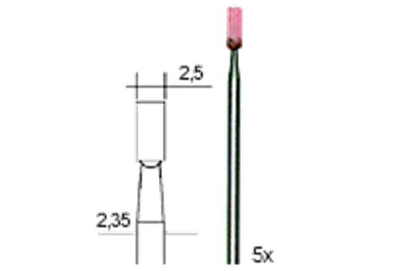 foto van product Edelkorund slijpstift cilindrisch 2.5mm Proxxon