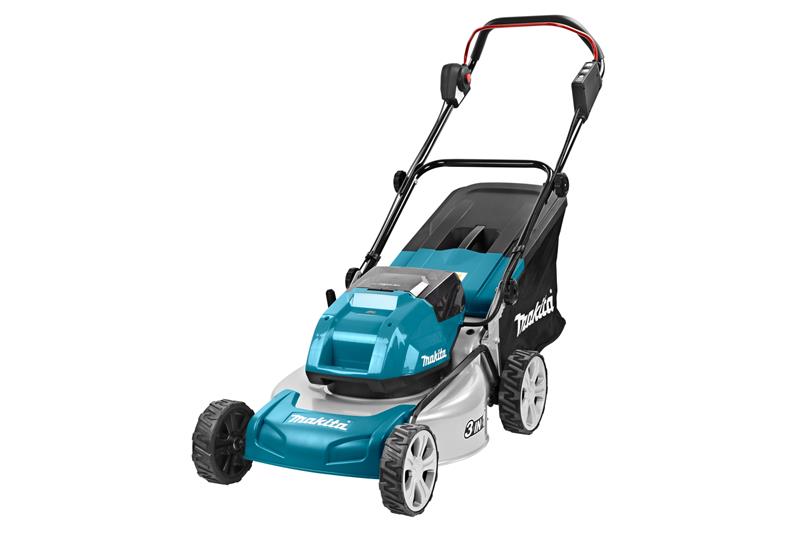 foto van product LXT 2x18 V accu Grasmaaier 46 cm DLM460Z Makita