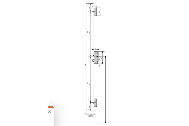 foto van product Meerpuntsluiting ronde hoek C500 cilinder bediend S2